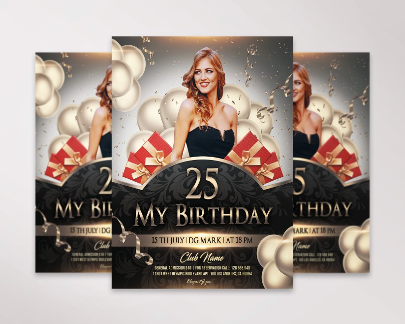MY BIRTHDAY - FLYER PSD TEMPLATE 022 MY BIRTHDAY - FLYER PSD TEMPLATE 022