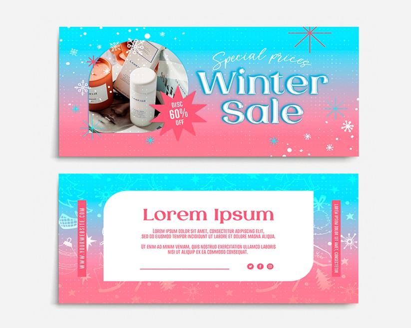 WINTER SALE - FREE GIFT CERTIFICATE TEMPLATE IN PSD WINTER SALE - FREE GIFT CERTIFICATE TEMPLATE IN PSD