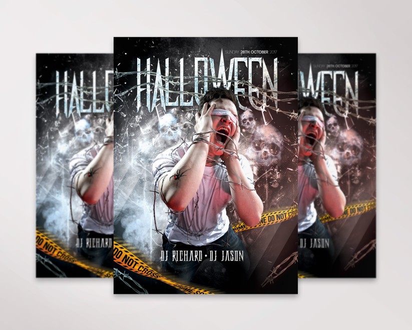 Scary Halloween Event - Premium Flyer PSD Template Scary Halloween Event - Premium Flyer PSD Template
