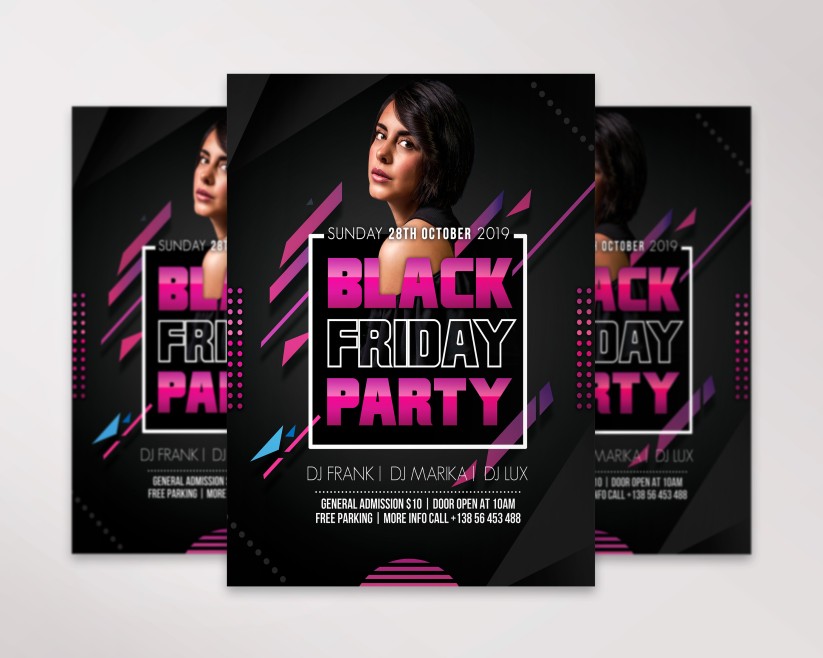 18 Black Friday Party – Free PSD Flyer Template 18 Black Friday Party – Free PSD Flyer Template