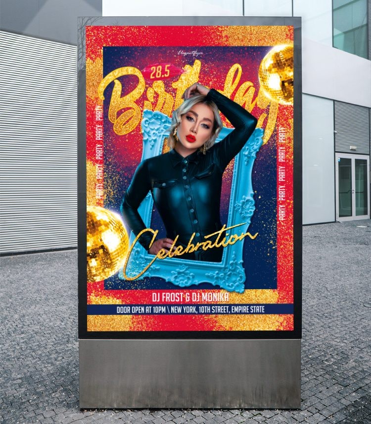 Birthday – Free PSD Poster Template Birthday – Free PSD Poster Template