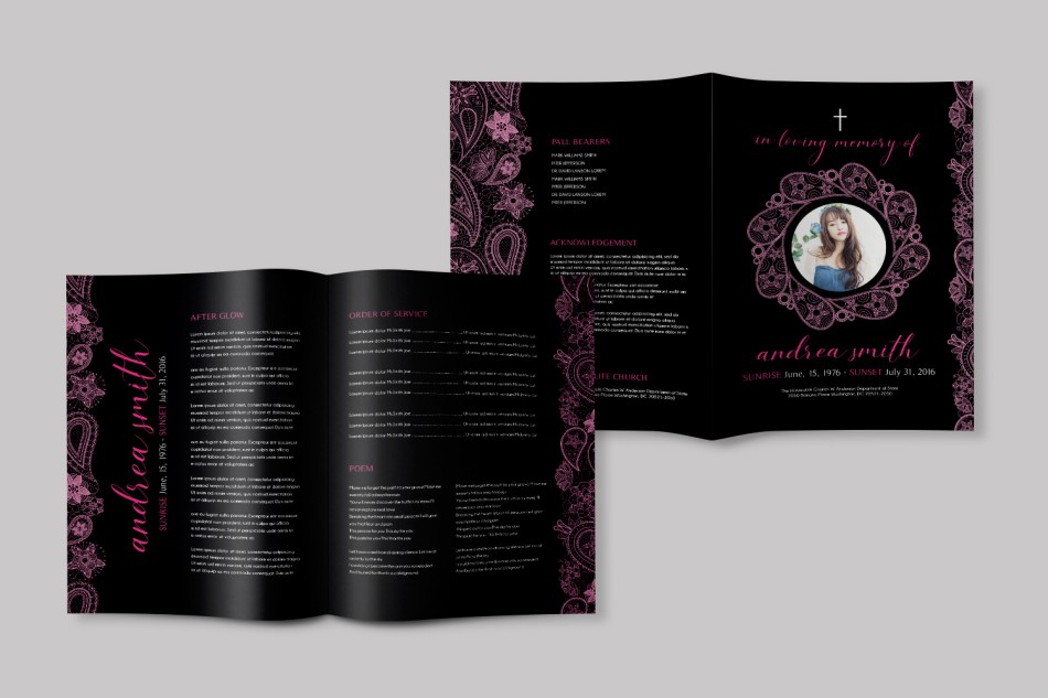 Free Funeral Program Template 12 Free Funeral Program Template 12