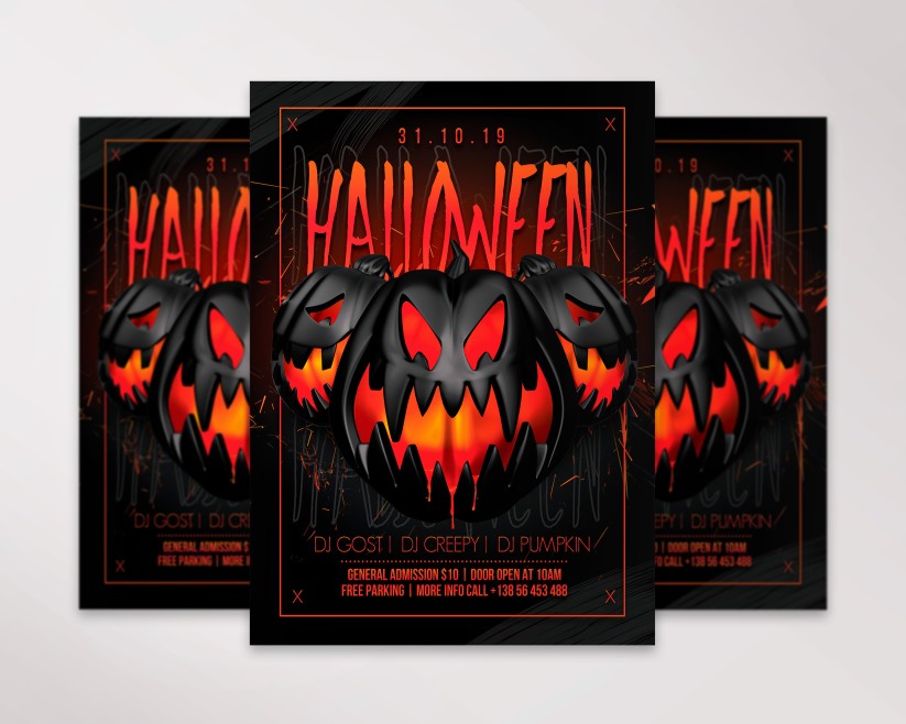 Halloween Night – Premium PSD Flyer Template 027 Halloween Night – Premium PSD Flyer Template 027
