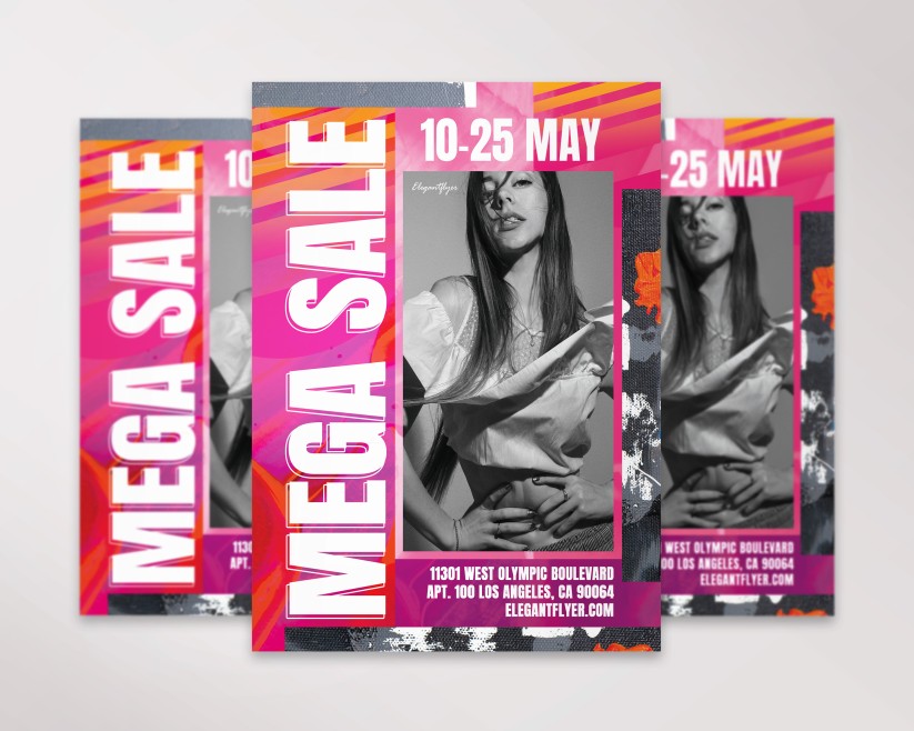 Mega Sale – Free PSD Flyer Template 020 Mega Sale – Free PSD Flyer Template 020
