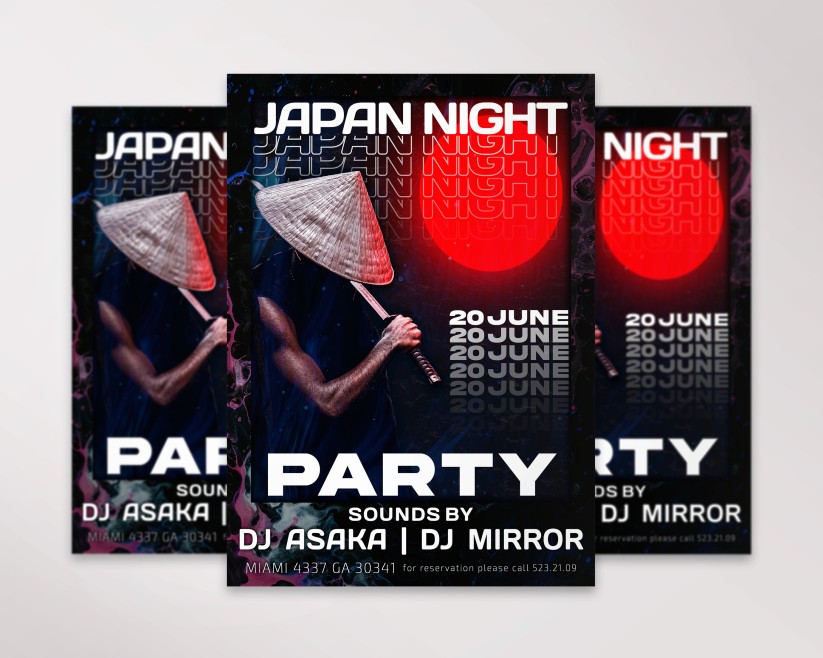 Japan Night flyer Japan Night flyer
