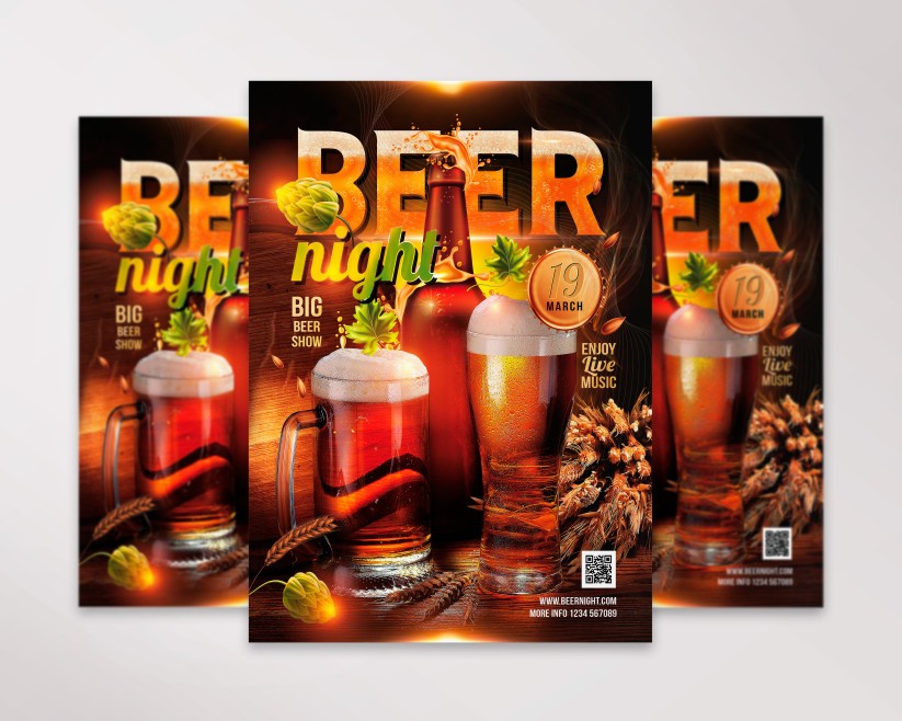 14 Beer Night – Premium PSD Flyer Template 14 Beer Night – Premium PSD Flyer Template