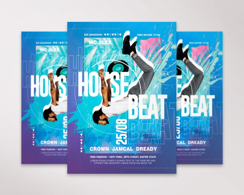 House Beat flyer House Beat flyer