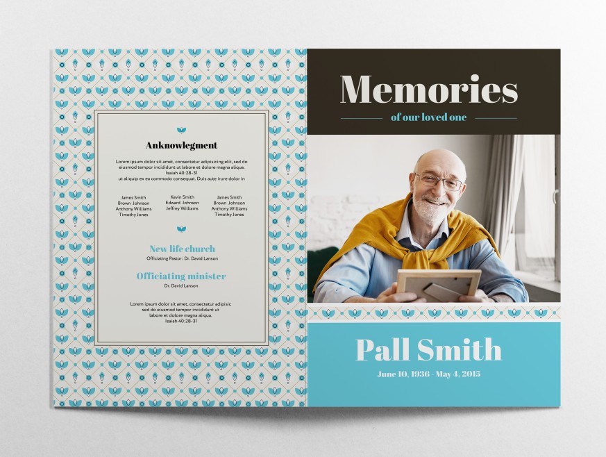 FREE FUNERAL PROGRAM TEMPLATE 02 FREE FUNERAL PROGRAM TEMPLATE 02