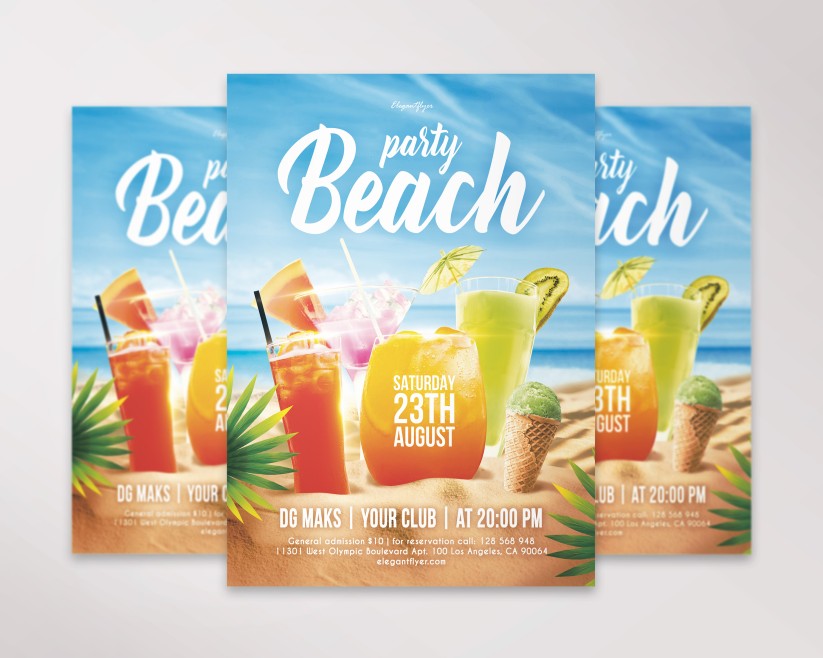 25+ Free Beach and Sea Flyer PSD Templates + Premium Version | by ...