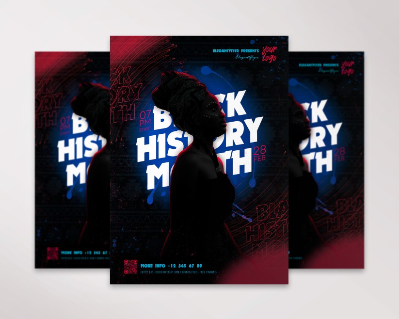Black History Month – Free Flyer PSD Template Black History Month – Free Flyer PSD Template