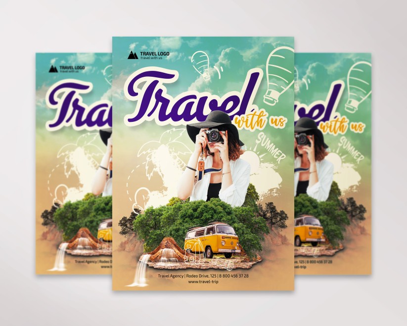 Travel – Premium PSD Flyer Template 7 Travel – Premium PSD Flyer Template 7