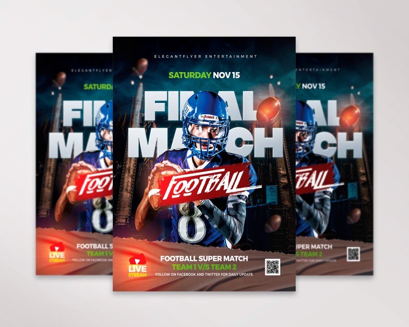 23 Football Match – Premium PSD Flyer Template 23 Football Match – Premium PSD Flyer Template