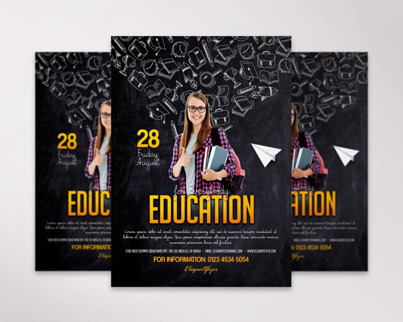 Education for Everybody – PSD Flyer Template Education for Everybody – PSD Flyer Template