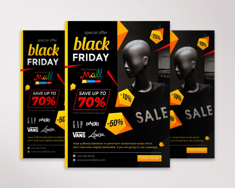 8 Black Friday Sales – Premium PSD Flyer Template 8 Black Friday Sales – Premium PSD Flyer Template