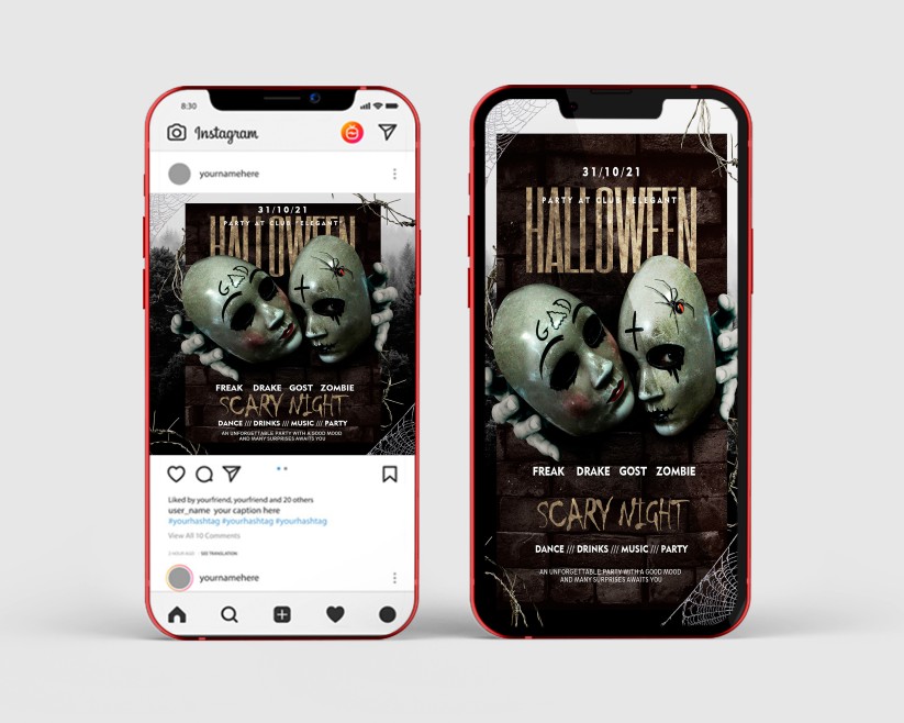 Halloween – Instagram Stories Template in PSD + Post Templates 15 Halloween – Instagram Stories Template in PSD + Post Templates 15