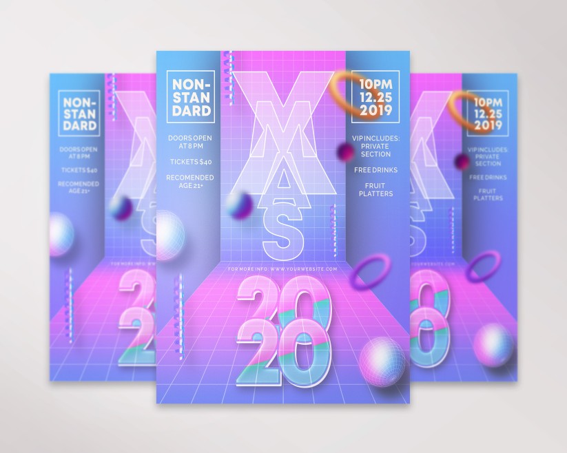 34 Futurismo Christmas Party – Premium PSD Flyer Template 34 Futurismo Christmas Party – Premium PSD Flyer Template