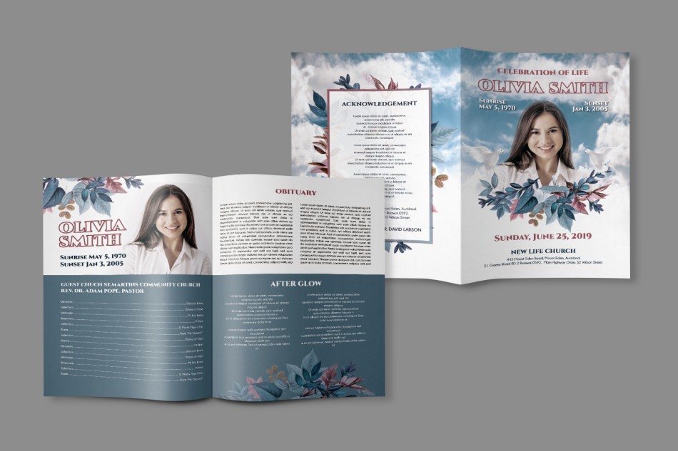 Free Funeral Brochure Template in PSD 7 Free Funeral Brochure Template in PSD 7