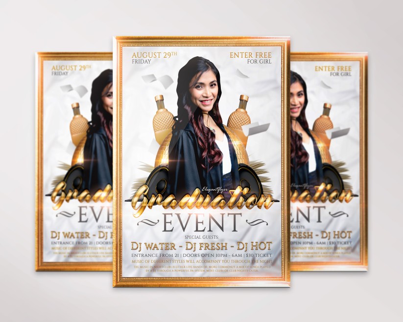Free Graduation Event Flyer Template 9 Free Graduation Event Flyer Template 9