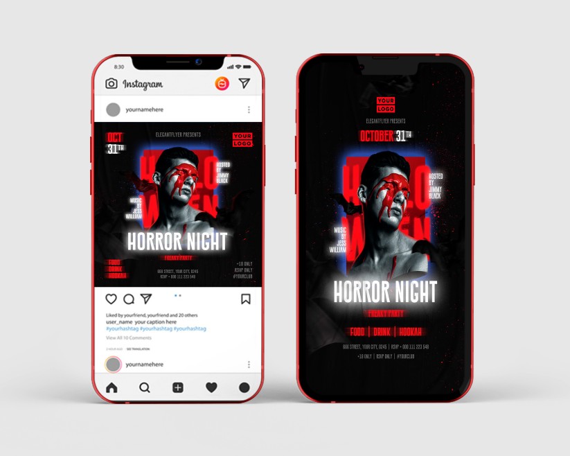 Horror Night – Instagram Stories Template in PSD + Post Templates Horror Night – Instagram Stories Template in PSD + Post Templates