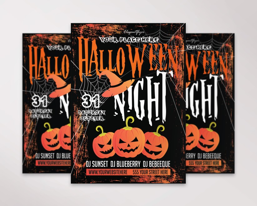 Halloween – Free PSD Template Flyer 013 Halloween – Free PSD Template Flyer 013