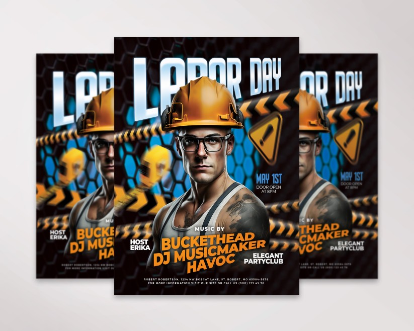 Labor Day - Free Flyer PSD Template Labor Day - Free Flyer PSD Template