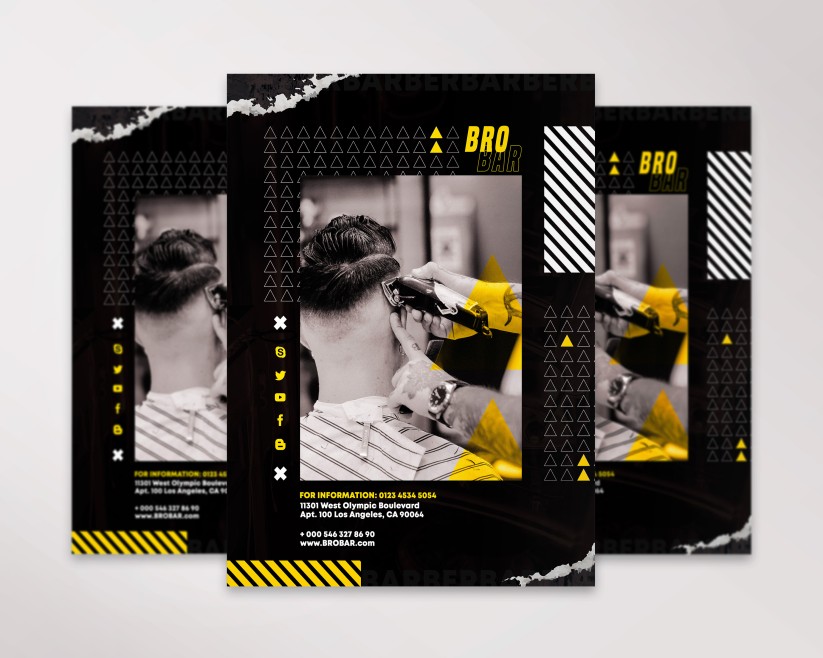BARBER SHOP - FREE FLYER PSD TEMPLATE BARBER SHOP - FREE FLYER PSD TEMPLATE
