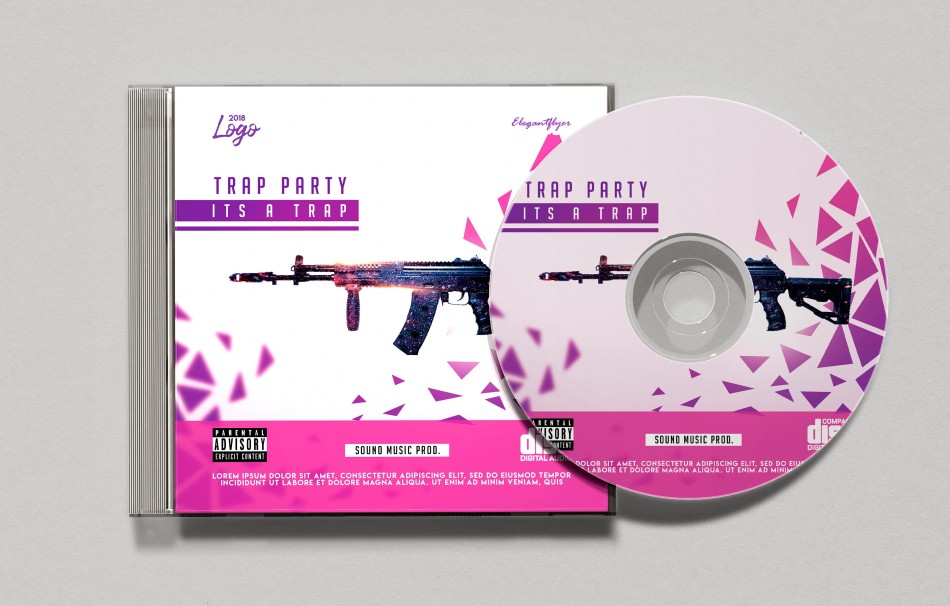 Trap Party – Free CD Cover PSD Template Trap Party – Free CD Cover PSD Template