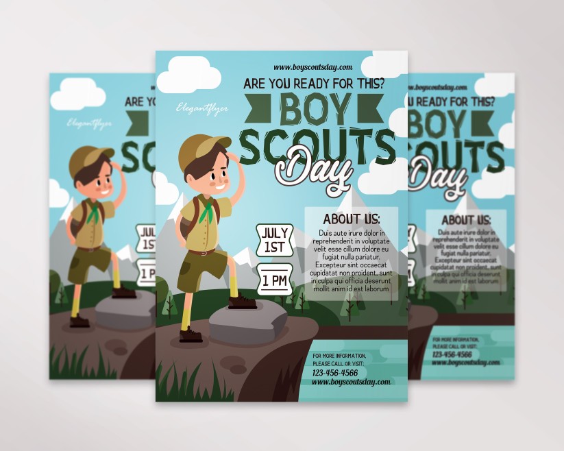 Boy Scouts Day – Flyer PSD Template Boy Scouts Day – Flyer PSD Template