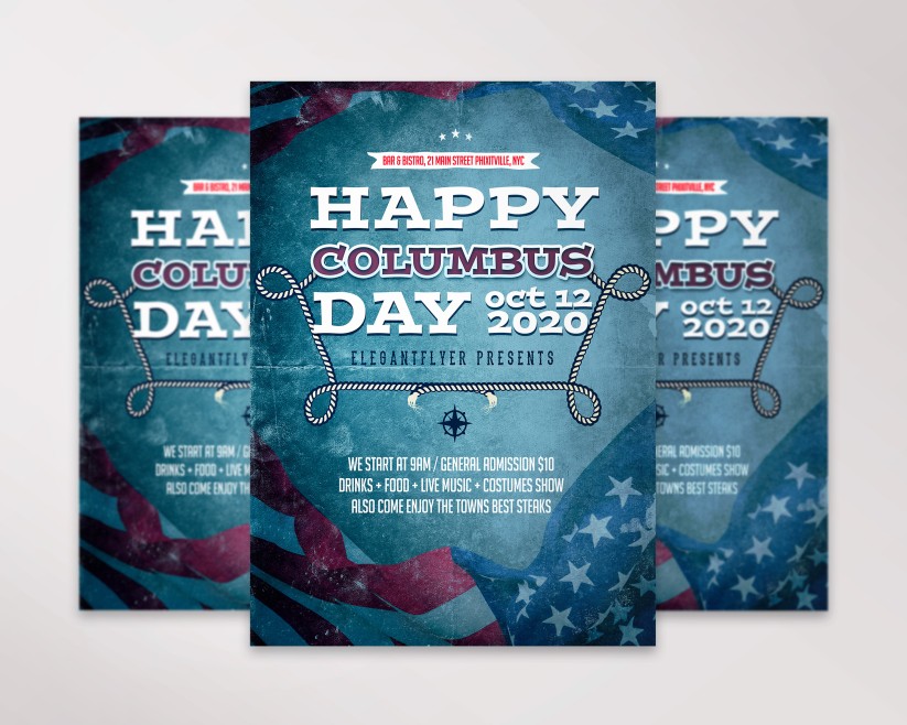 Columbus Day – Free Flyer PSD Template Columbus Day – Free Flyer PSD Template