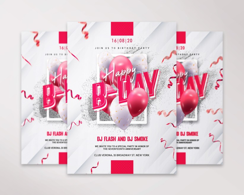 4 FREE BIRTHDAY INVITATION PSD TEMPLATE 4 FREE BIRTHDAY INVITATION PSD TEMPLATE
