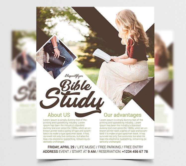 Free Bible Study Flyer Template Free Bible Study Flyer Template