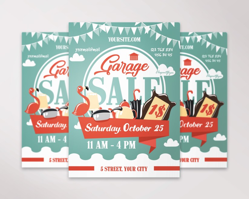 Garage Sale – Free Flyer PSD Template 06 Garage Sale – Free Flyer PSD Template 06
