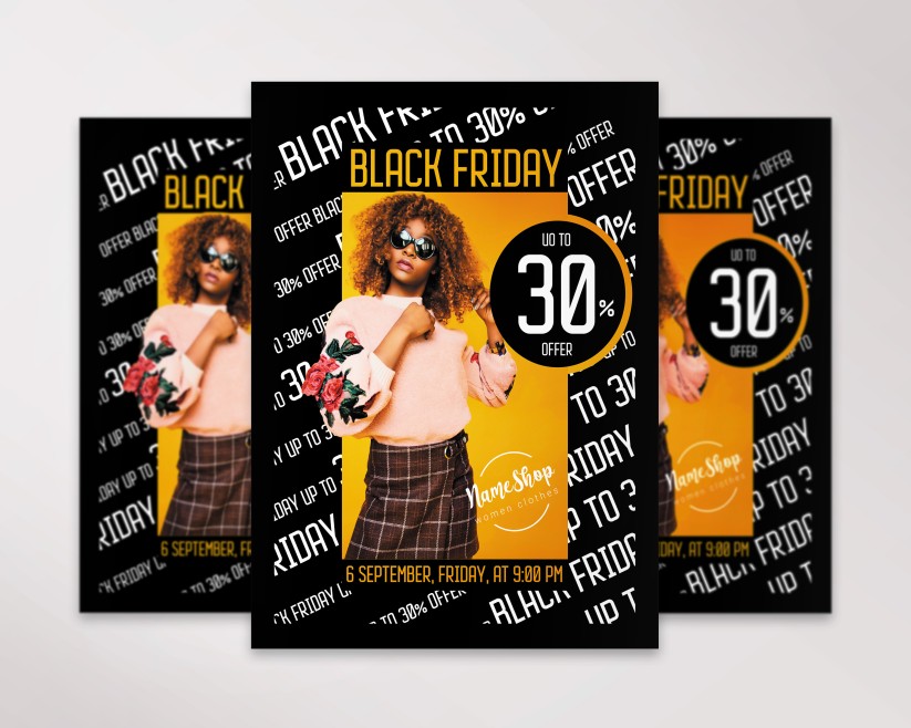 29 Black Friday – Premium PSD Flyer Template 29 Black Friday – Premium PSD Flyer Template