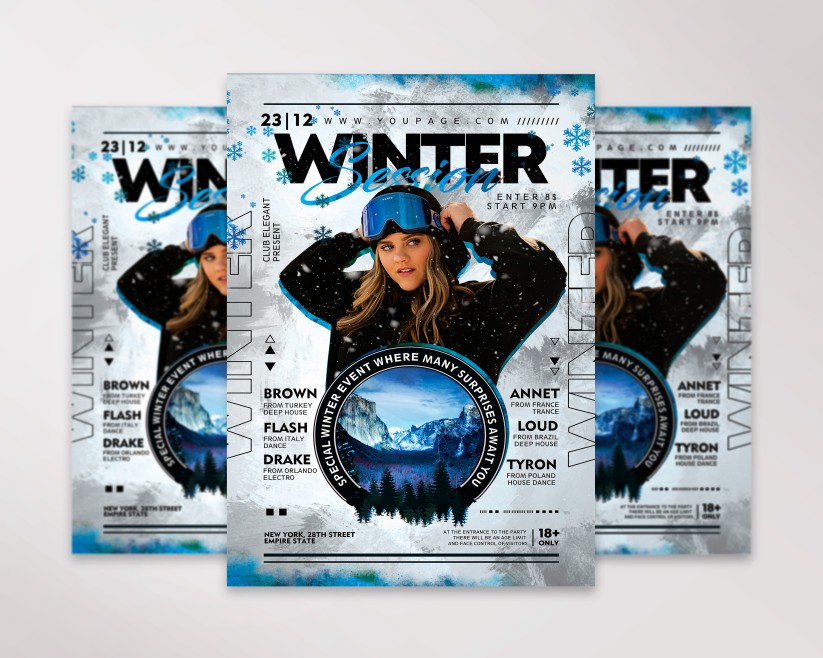 10 Winter Session – Free PSD Poster Template 10 Winter Session – Free PSD Poster Template