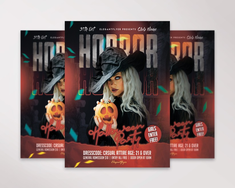 Halloween Horror Party - Premium Flyer PSD Template Halloween Horror Party - Premium Flyer PSD Template