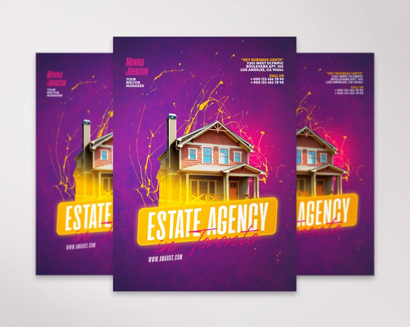 Purple Estate Agency Free Flyer Purple Estate Agency Free Flyer