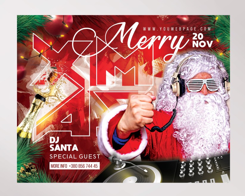 XMAS Party – Premium PSD Flyer Template 030 XMAS Party – Premium PSD Flyer Template 030