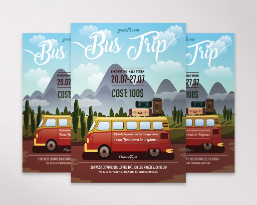 Bus Trip Flyer Templates 12 Bus Trip Flyer Templates 12