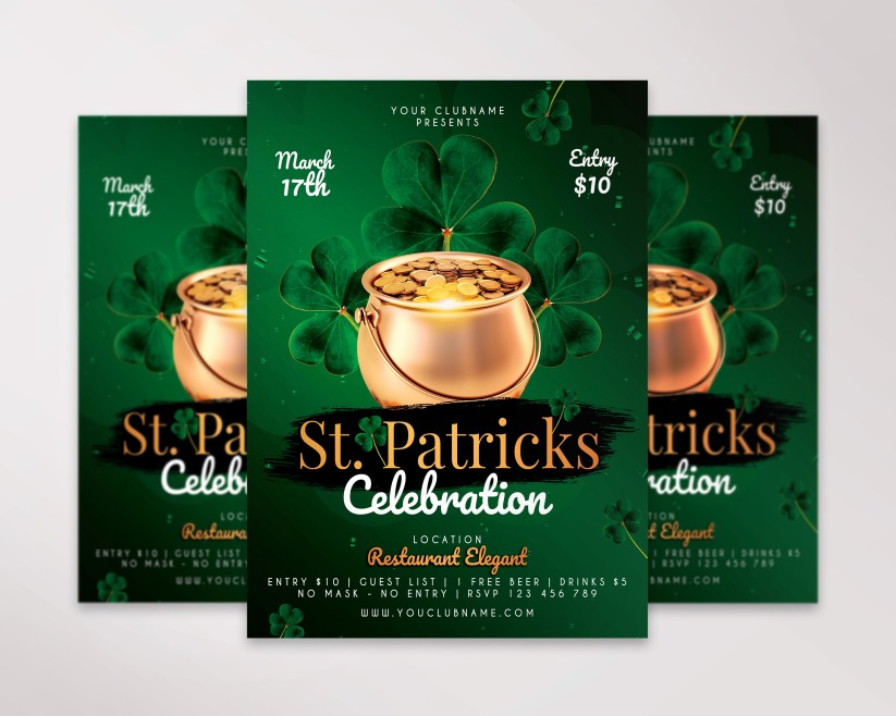 Patrick’s Day Free Flyer PSD Template 4 Patrick’s Day Free Flyer PSD Template 4
