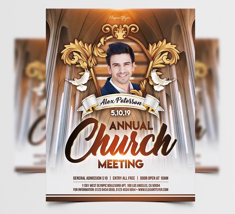 Annual Church Meeting – Free PSD Flyer Template + Facebook Cover + Instagram Post Annual Church Meeting – Free PSD Flyer Template + Facebook Cover + Instagram Post