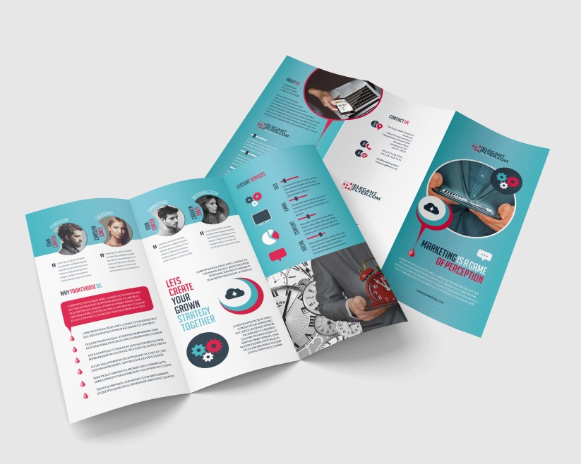 Marketing – Premium Tri-Fold PSD Brochure Template Marketing – Premium Tri-Fold PSD Brochure Template