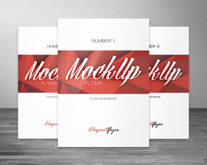 6 Free Flyer Mockup PSD Template 6 Free Flyer Mockup PSD Template