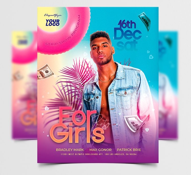 For Girls – Premium PSD Flyer Template 10 For Girls – Premium PSD Flyer Template 10