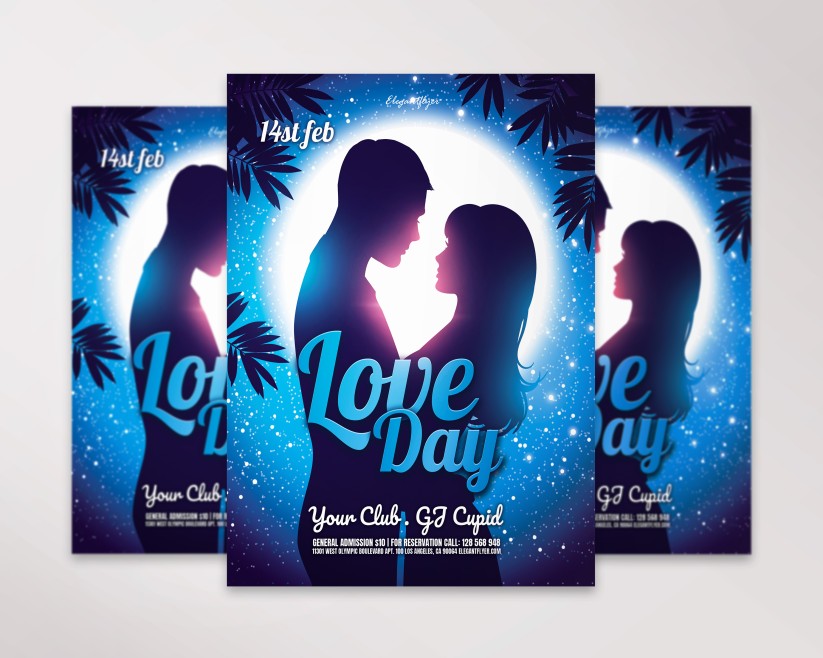 Love Day – Flyer PSD Template 028 Love Day – Flyer PSD Template 028