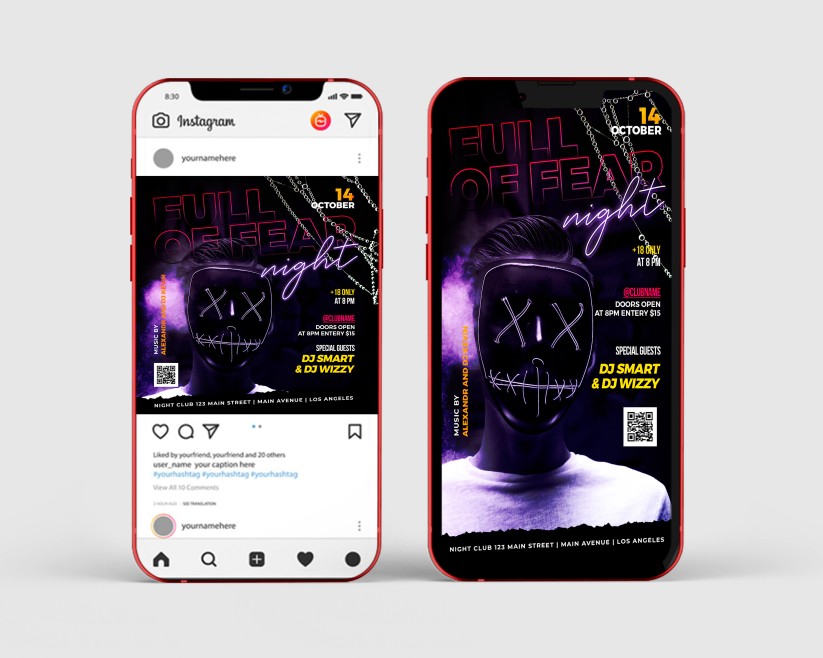 Halloween Party – Free Instagram Stories Template in PSD + Post Template Halloween Party – Free Instagram Stories Template in PSD + Post Template
