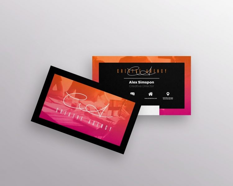 Creative Agency Free PSD Business Card Template 8 Creative Agency Free PSD Business Card Template 8