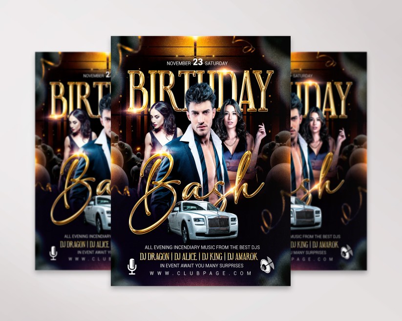 14 BIRTHDAY BASH - PREMIUM PSD FLYER TEMPLATE 14 BIRTHDAY BASH - PREMIUM PSD FLYER TEMPLATE