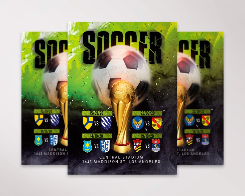 15 Soccer – Free Flyer PSD Template 15 Soccer – Free Flyer PSD Template