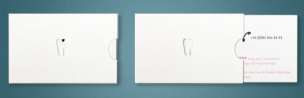 Minimalistic dentist business card Minimalistic dentist business card