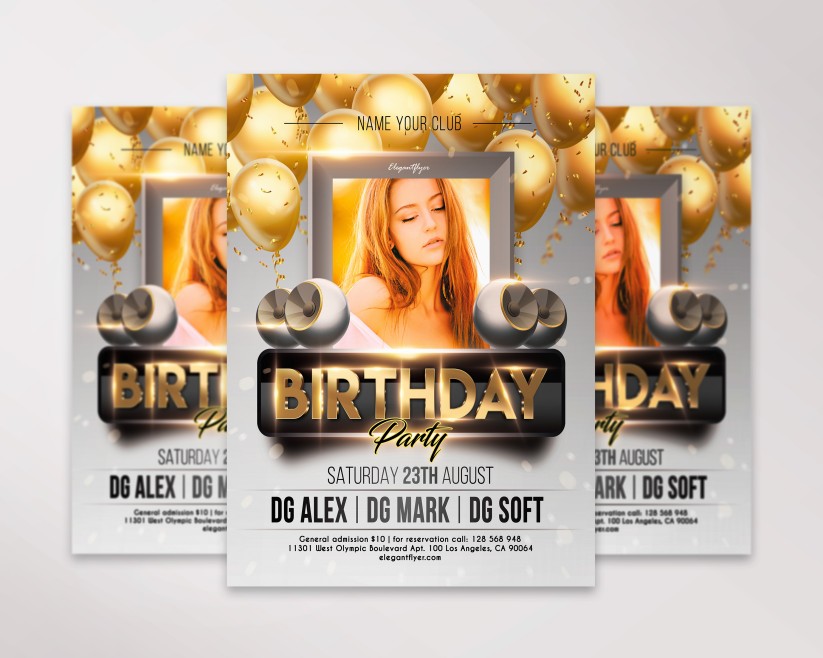 BIRTHDAY PARTY - FLYER PSD TEMPLATE 019 BIRTHDAY PARTY - FLYER PSD TEMPLATE 019